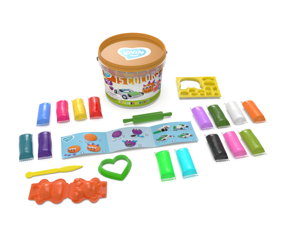 Kūrybinis modelino rinkinys „Monstriukai"